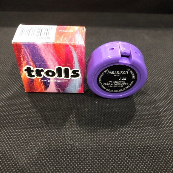 New MAC Good Luck Trolls Eyeshadow In Paradisco - Picture 6 of 11